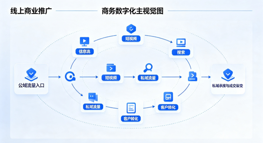 温江县线上商业推广怎么做？全域流量闭环搭建与低成本转化实战指南